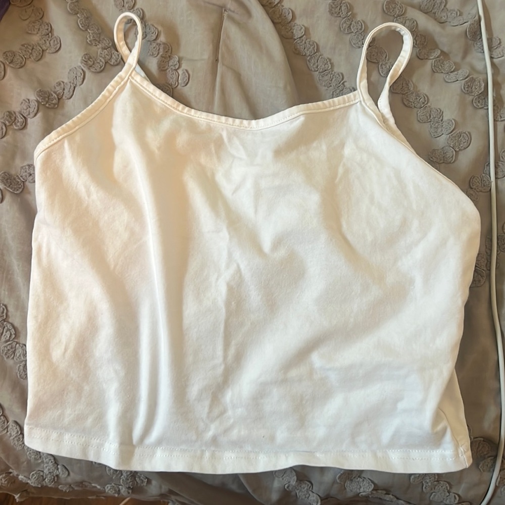 Lightly worn white tank!!